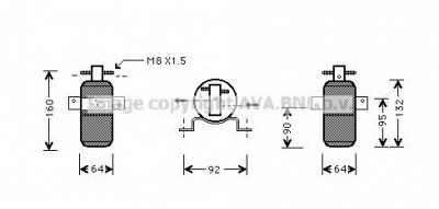 AVA QUALITY COOLING crd058 -  Осушитель, кондиционер